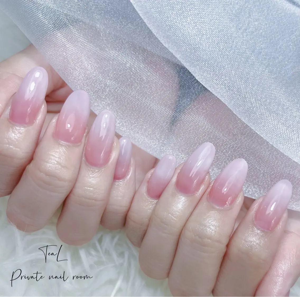 ネイル シンプルネイル ホワイト TeaL nailのネイルデザイン