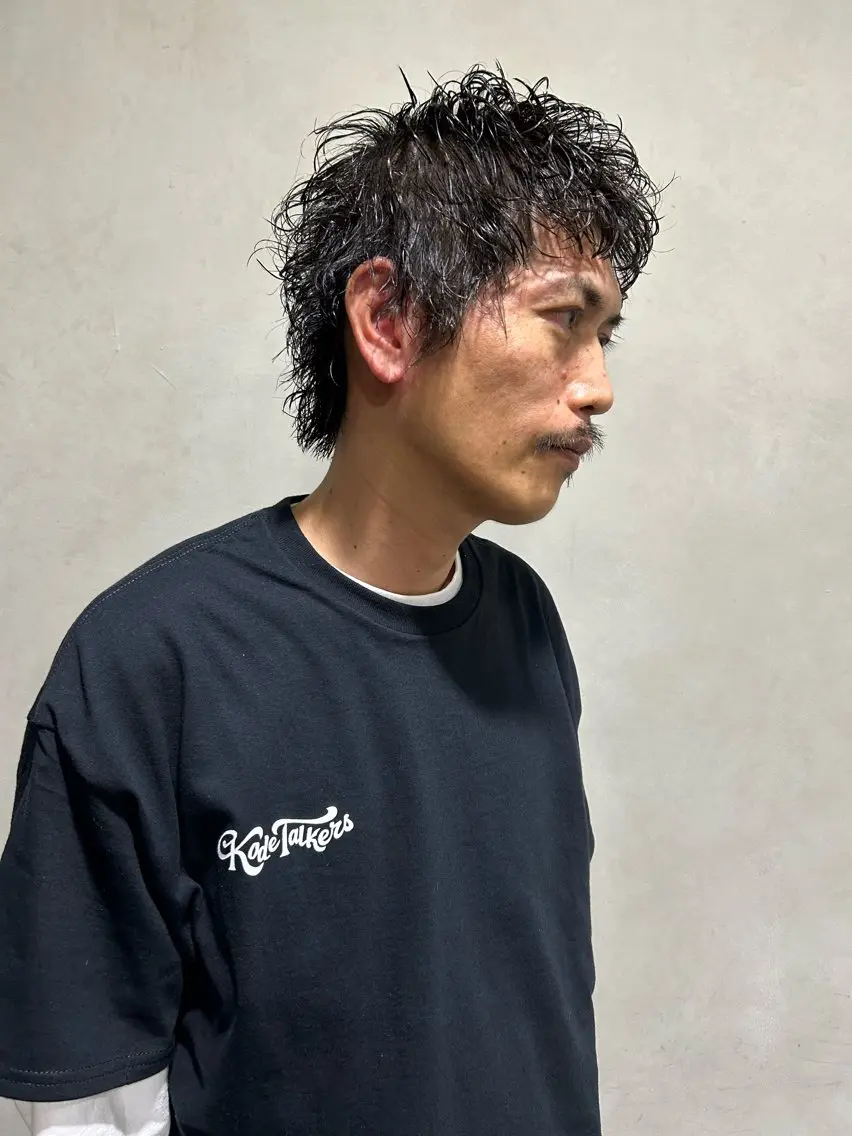 ショート カラー メンズ メンズパーマ くせ毛 カット パーマ 🇺🇸メンズ特化 KYOYA💈のヘアスタイル