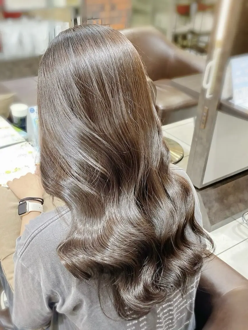 【ミニモ限定🌼春の印象チェンジ🌼透明感カラー】カット＋カラー(ダブルカラー不可)＋トリートメント¥15950→の写真