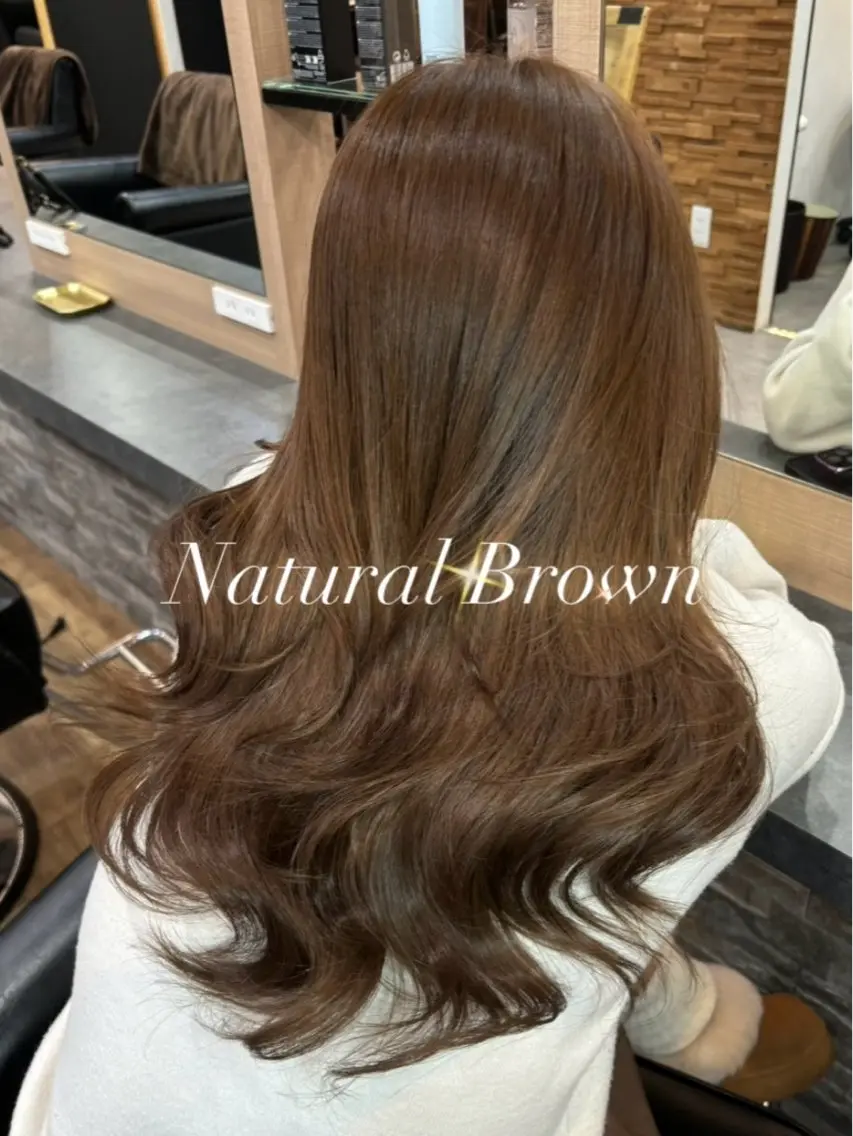 セミロング カラー ブリーチ ブラウンカラー エクステ 髪質改善 レイヤーカット カット ヘアカラー トリートメント 横浜/エクステ特化× 艶カラー/あいかのヘアスタイル