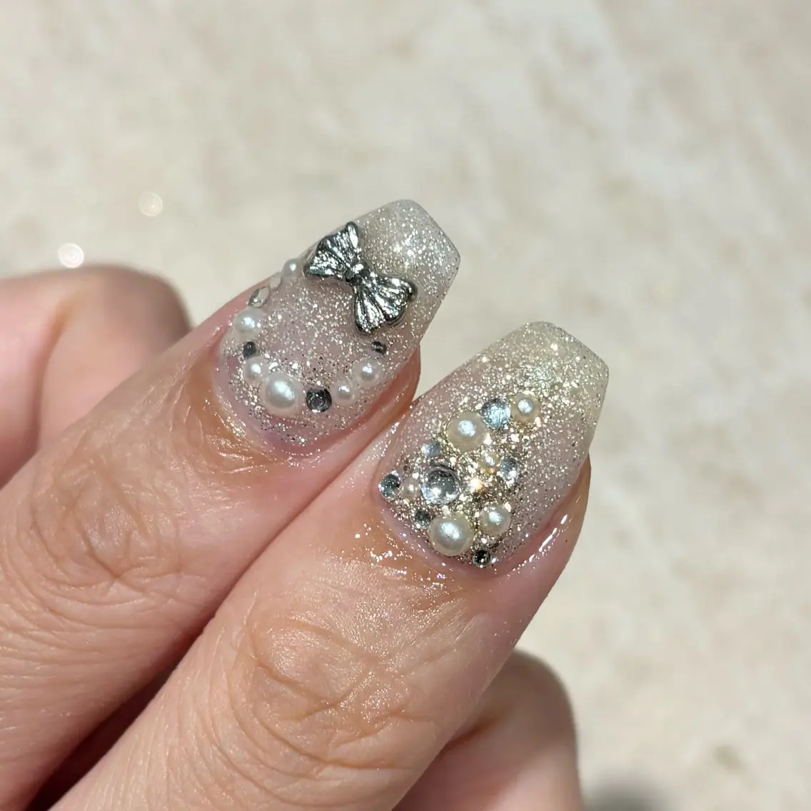 ネイル ホワイト モデル様募集中♡ Kokomi🍮のネイルデザイン