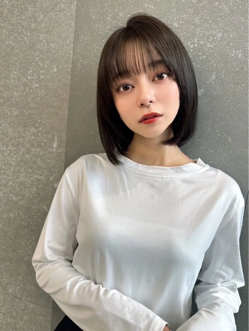 ミディアム カラー パーマ カット ヘアカラー 縮毛矯正 トリートメント 髪質改善 の達人/杉原碧仁のヘアスタイル