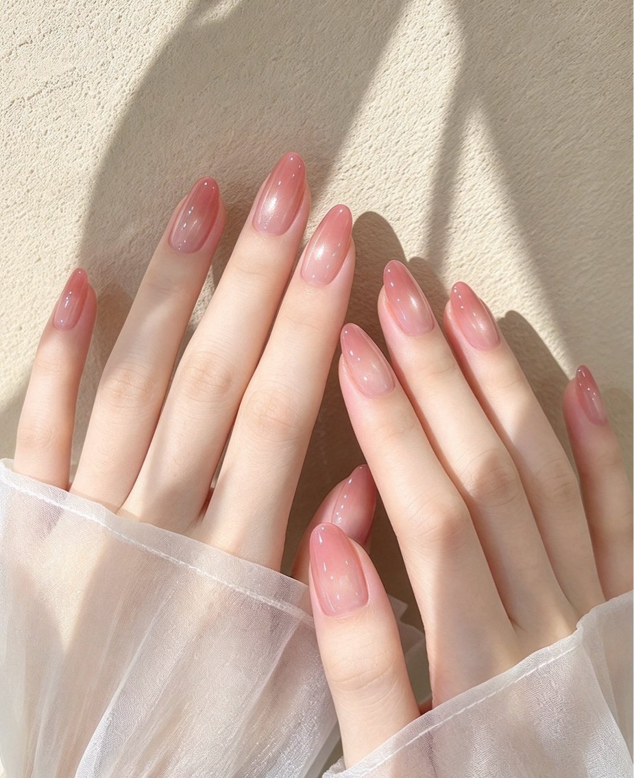 ネイル フレンチネイル ラメ(グリッター) ラメグラデーション マグネットネイル 持ち込み Unicorn Nail原宿表参道のネイルデザイン