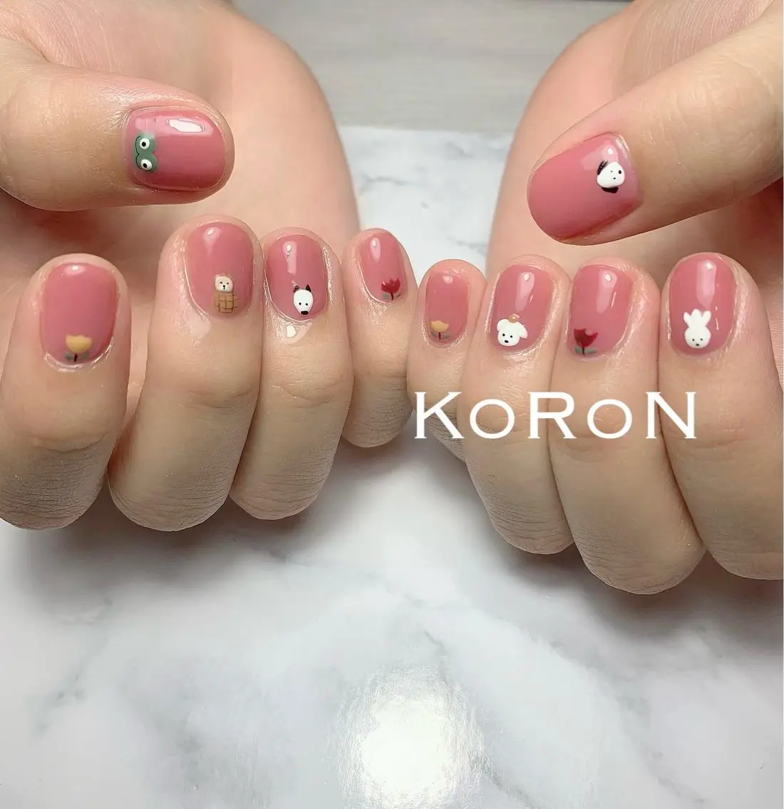 ネイル ハンドネイル 自宅サロン鎌倉 KORONのネイルデザイン