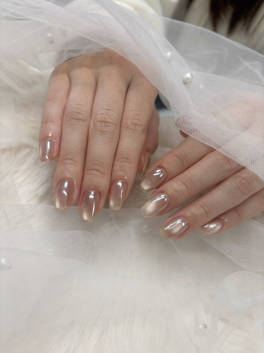 ネイル オーロラネイル マグネットネイル ハンドネイル Lottynail 🫧Yuunaのネイルデザイン