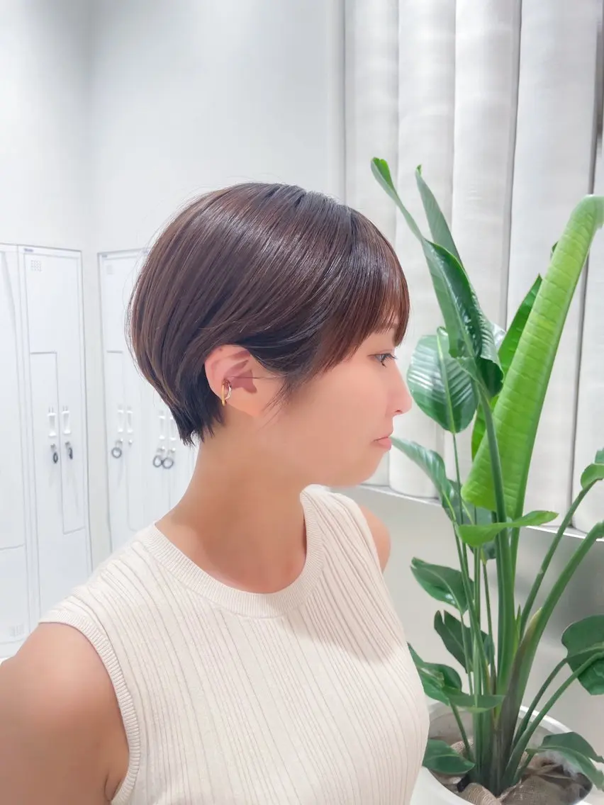ショート ショートヘア 縮毛矯正 田村 天のヘアスタイル