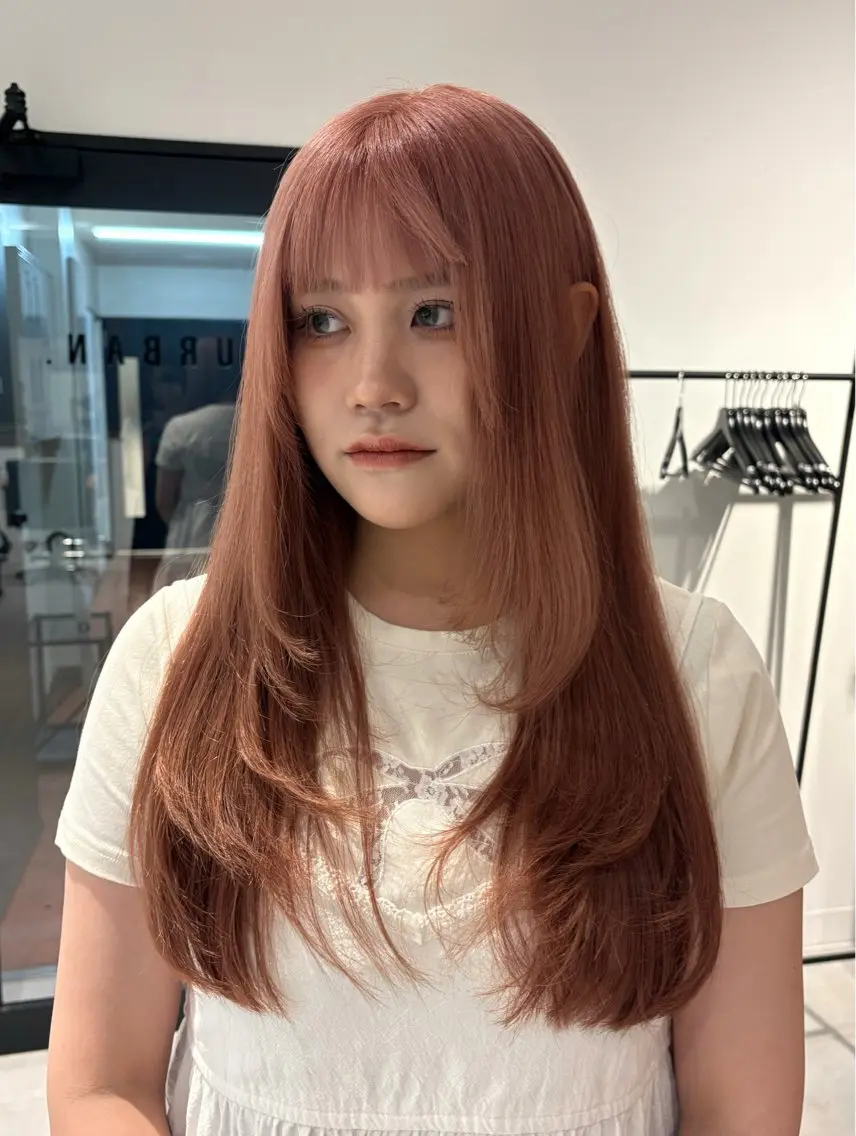 ロング カット ヘアカラー トリートメント ' RYOKAのヘアスタイル