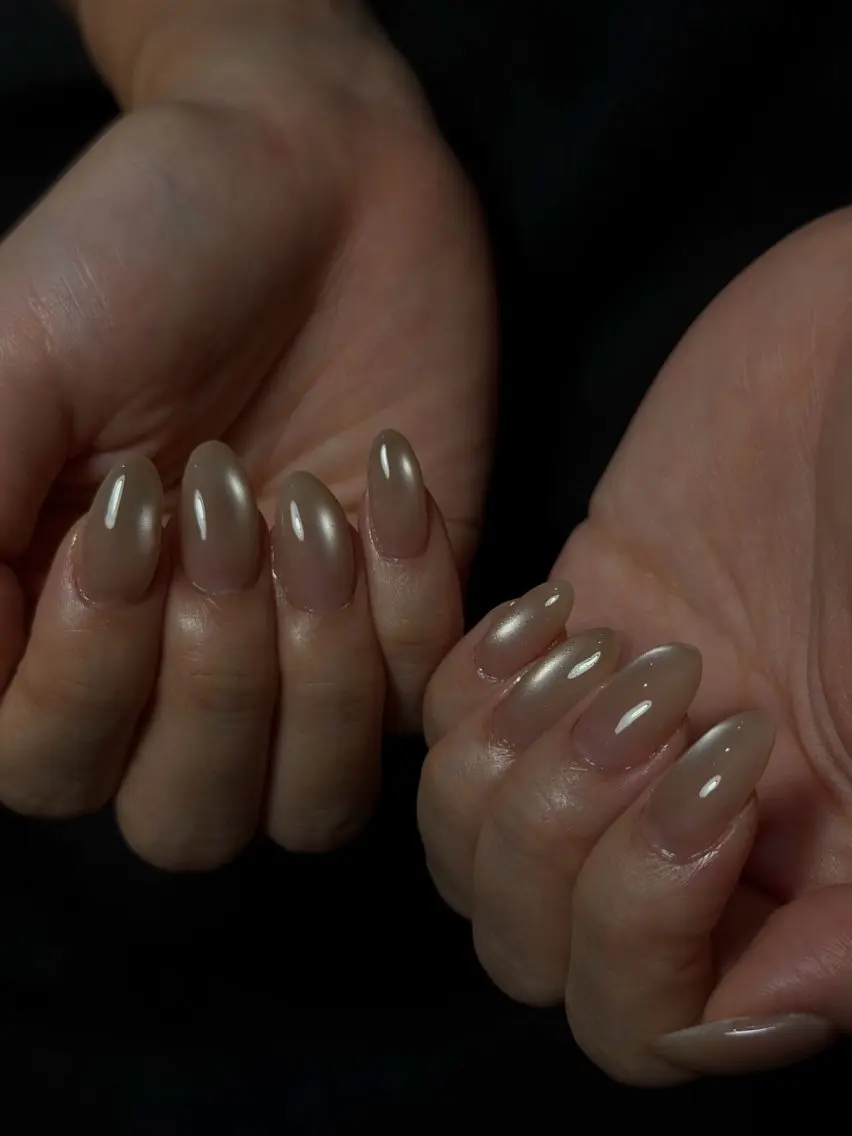ネイル フレンチネイル グラデーション 韓国ネイル マグネットネイル シンプルネイル ハンドネイル CoMo Nailのネイルデザイン