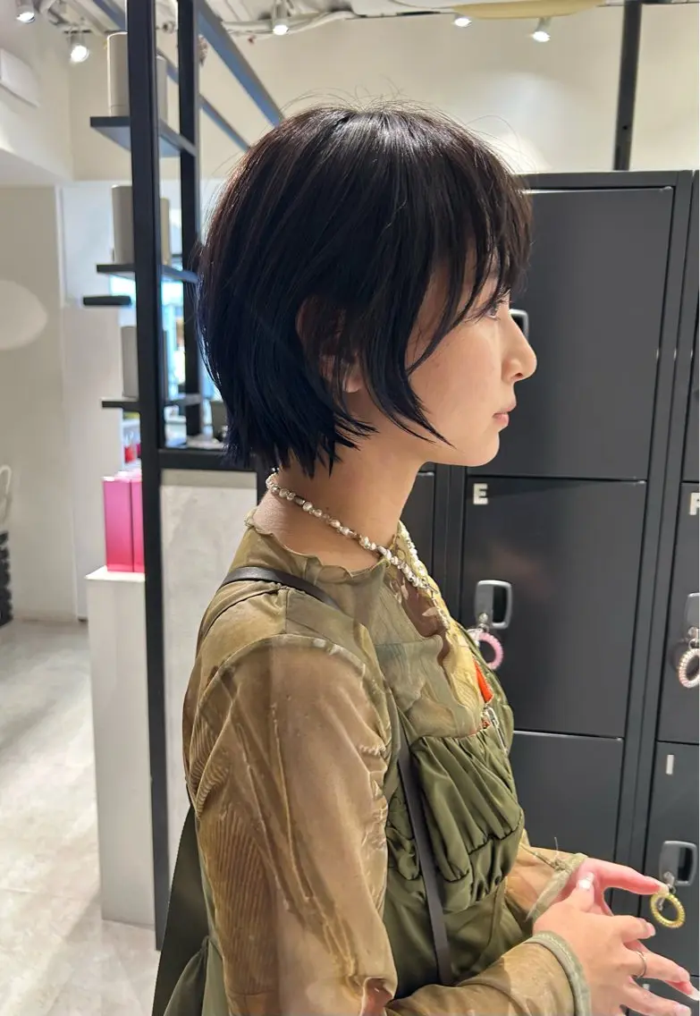 ショート カット ヘアカラー ボブ/レイヤー ケンショウのヘアスタイル