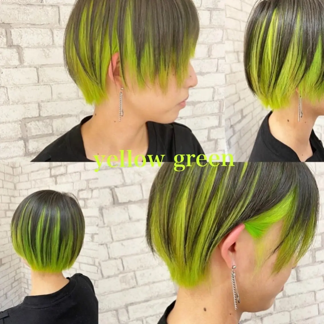 ショート カラー ブリーチ ダークグレー ヘアカラー トリートメント 透明感カラー 松田晃代のヘアスタイル
