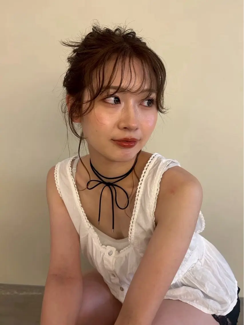 ロング カラー ヘアアレンジ 吉田 幸季のヘアスタイル