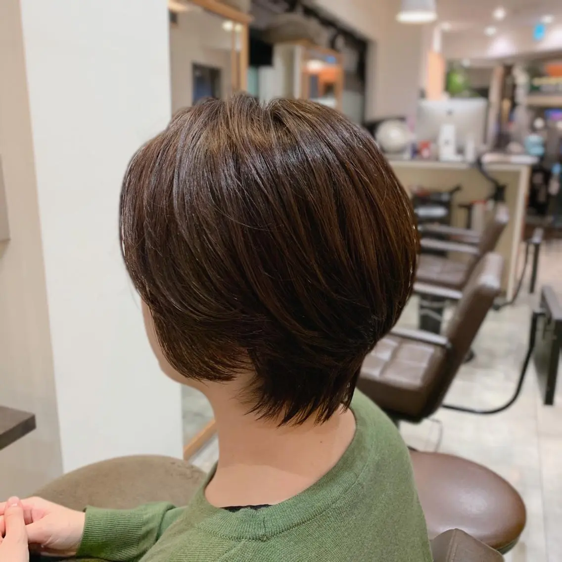 ショート カラー ブラウンカラー ショートヘア 中村 研介のヘアスタイル