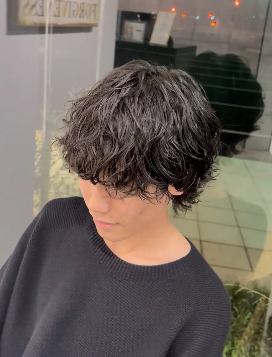 ミディアム ミディアムパーマ 藤原 幸大/名取美容師のヘアスタイル