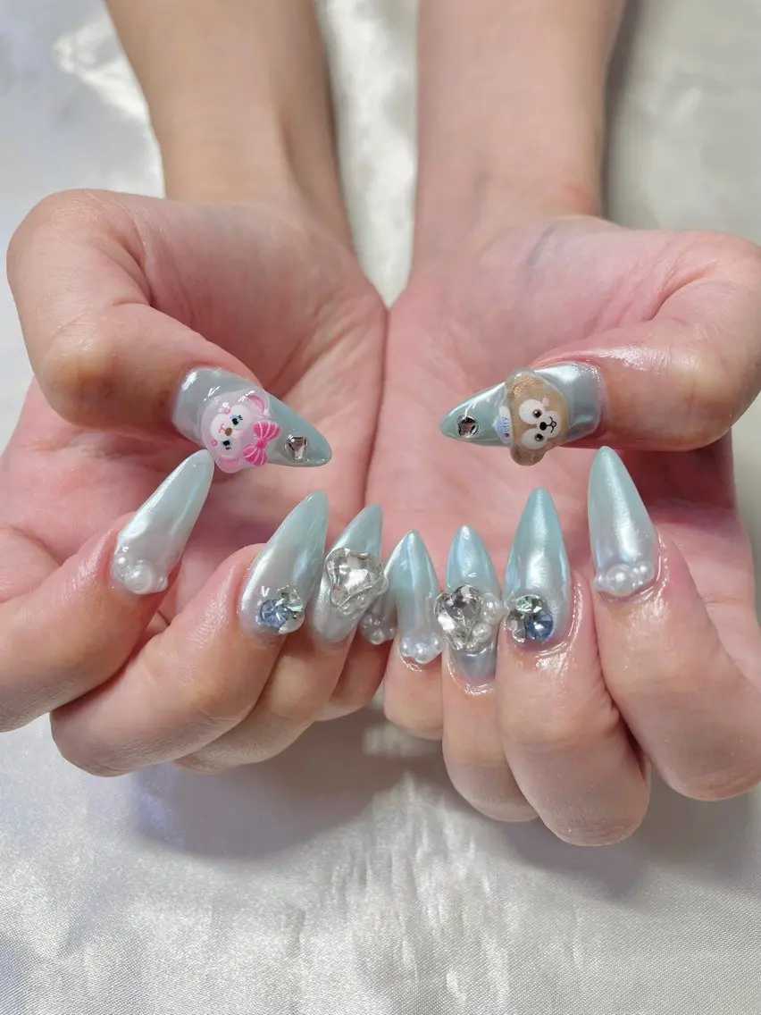 ネイル 長さ出し ハンドネイル RUMI nailのネイルデザイン