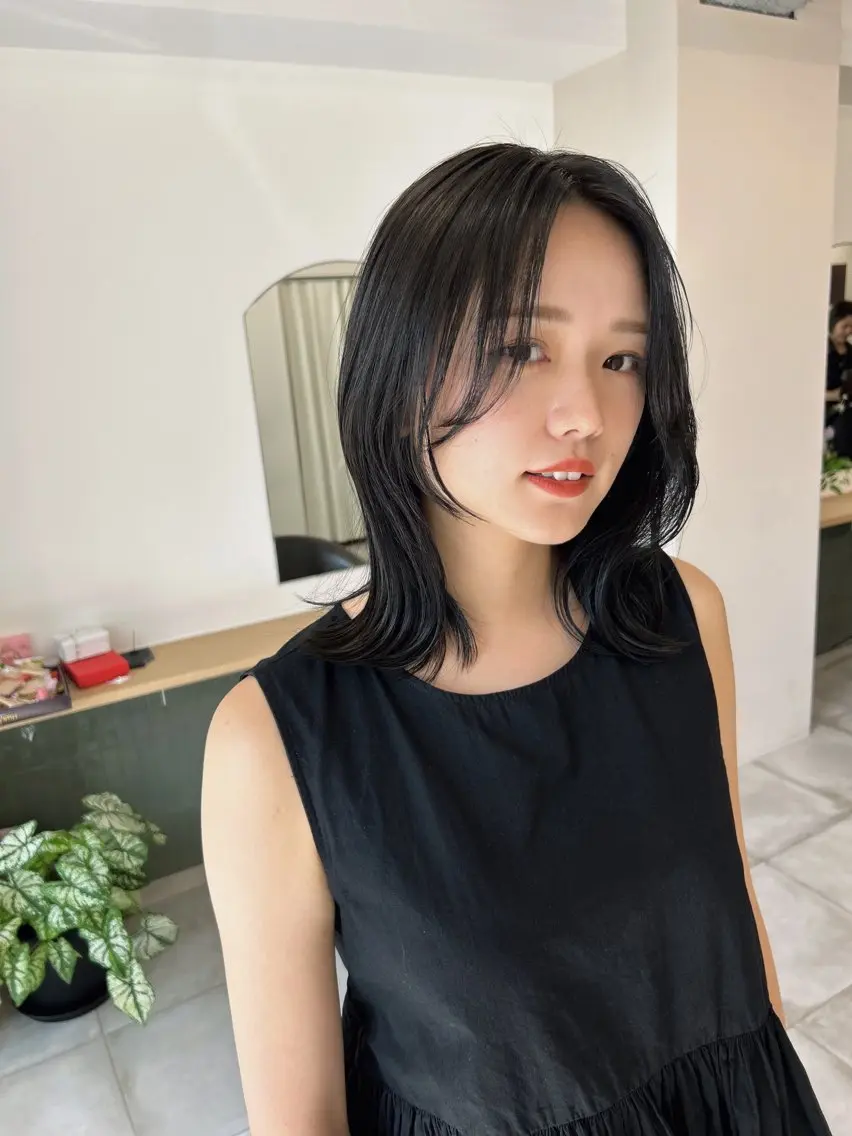 ミディアム カラー ヘアアレンジ カット ヘアカラー トリートメント 【代表】 たき〜のヘアスタイル