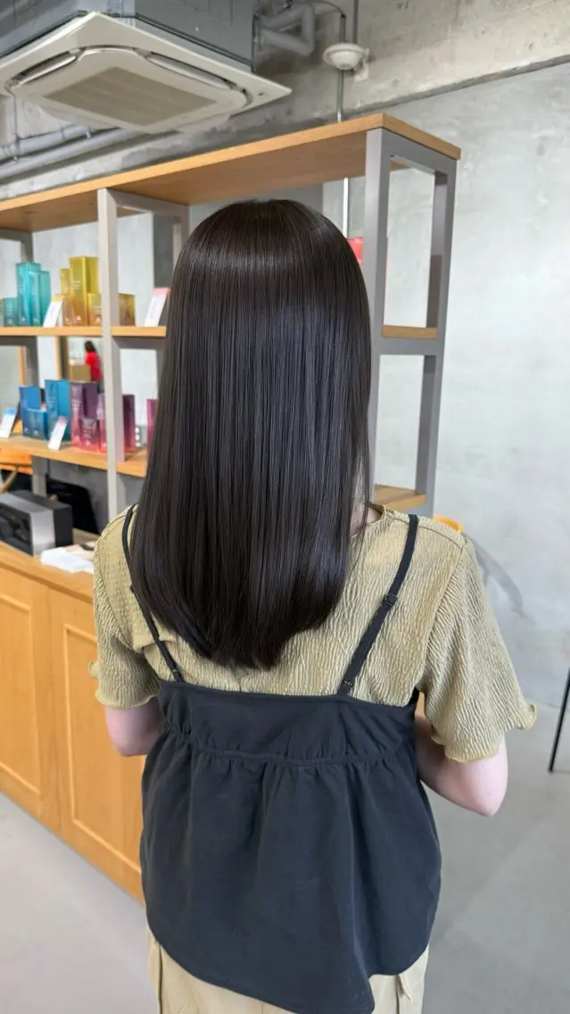カラー カット ヘアカラー トリートメント 湯浅 慈園のヘアスタイル