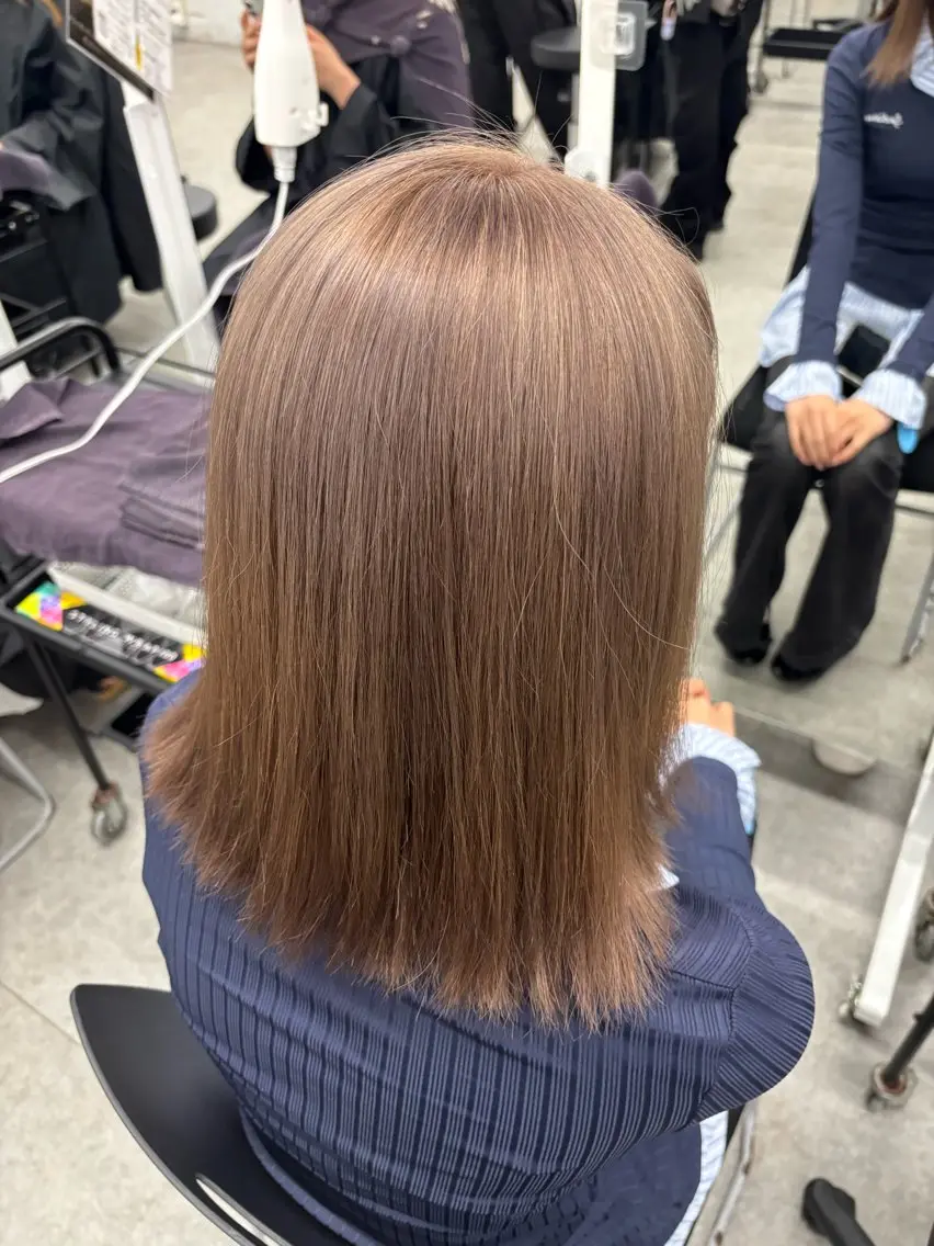 カラー ブリーチあり·なし ツヤカラー/mai‎のヘアスタイル