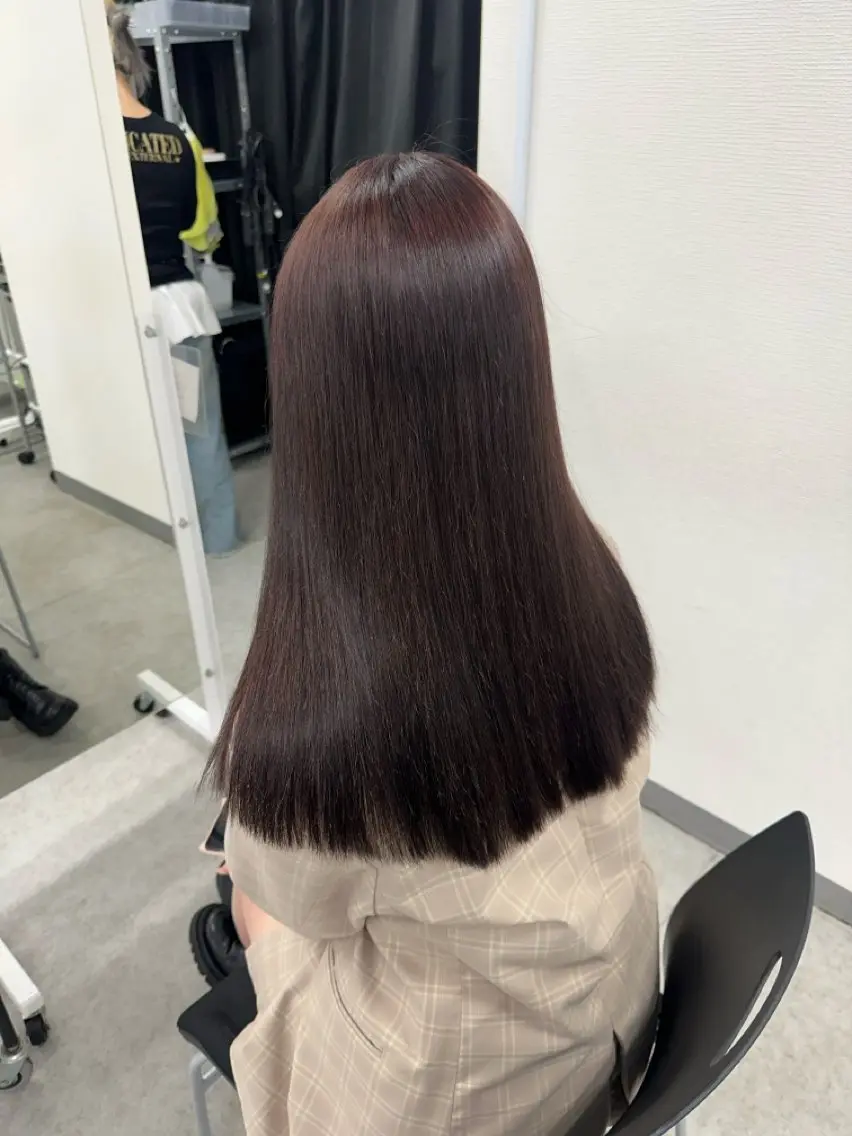 カラー カット ヘアカラー トリートメント ヘアセット 透明感うる艶カラー 🤍MANAMIのヘアスタイル