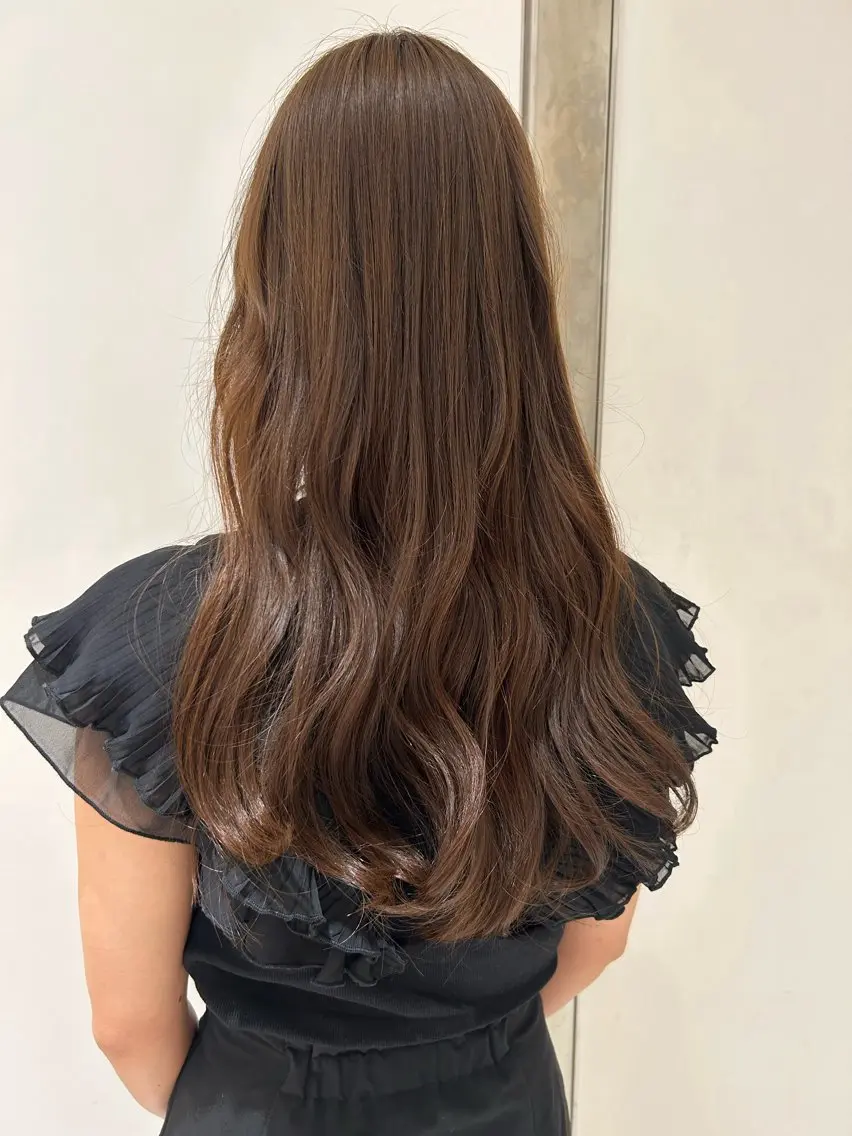 ロング カラー 韓国っぽ水光肌カラー マンツーマン🫧なおのヘアスタイル
