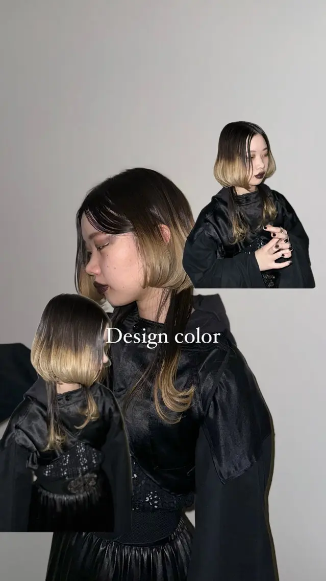 ロング カラー デザインカラー レイヤーカット Y2K/𝓡𝓲𝓷のヘアスタイル