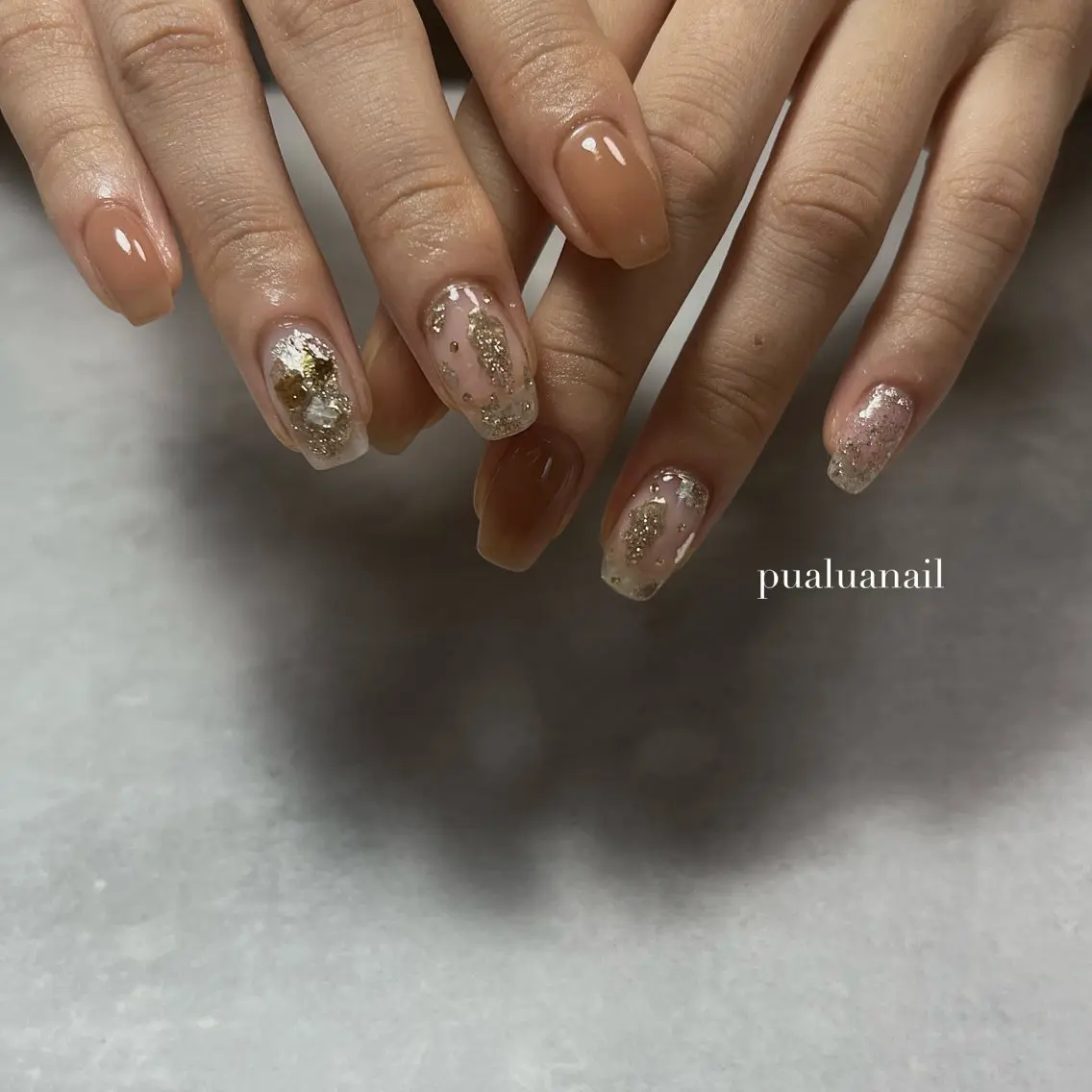 ネイル ニュアンスネイル ハンドネイル pualua miharuのネイルデザイン