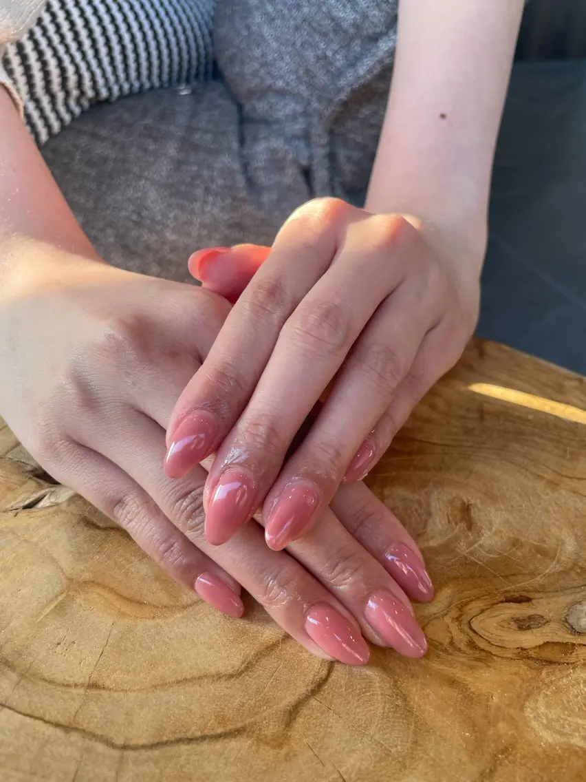 ネイル ピンク ハンドネイル eyelash& nailsalonMのネイルデザイン