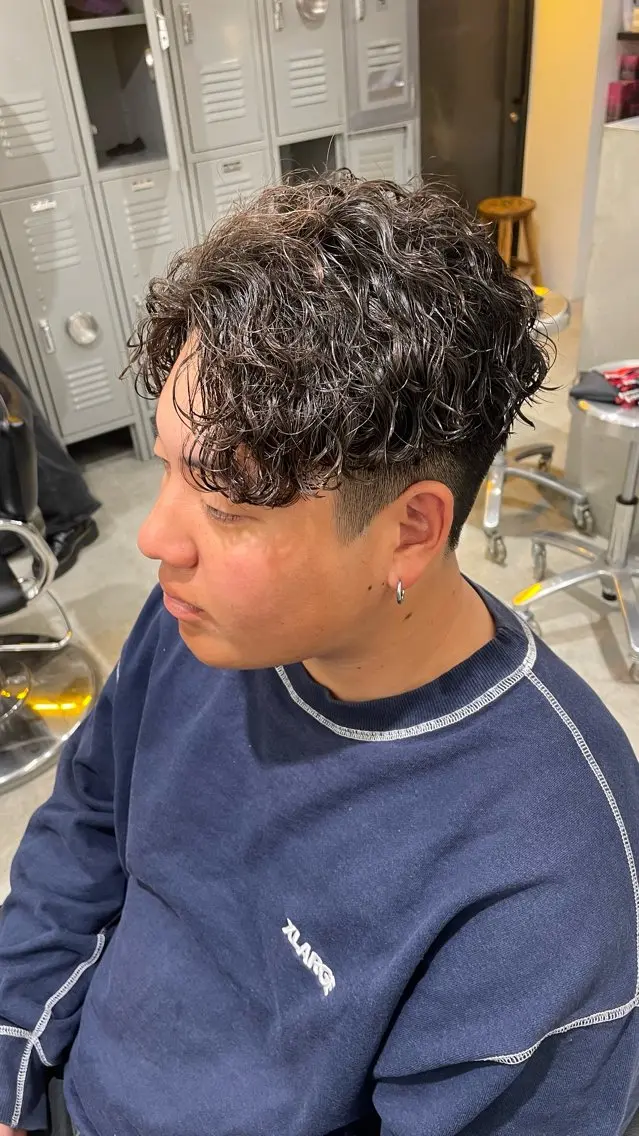 パーマ メンズ カット パーマ fifth 武正 琉生のヘアスタイル