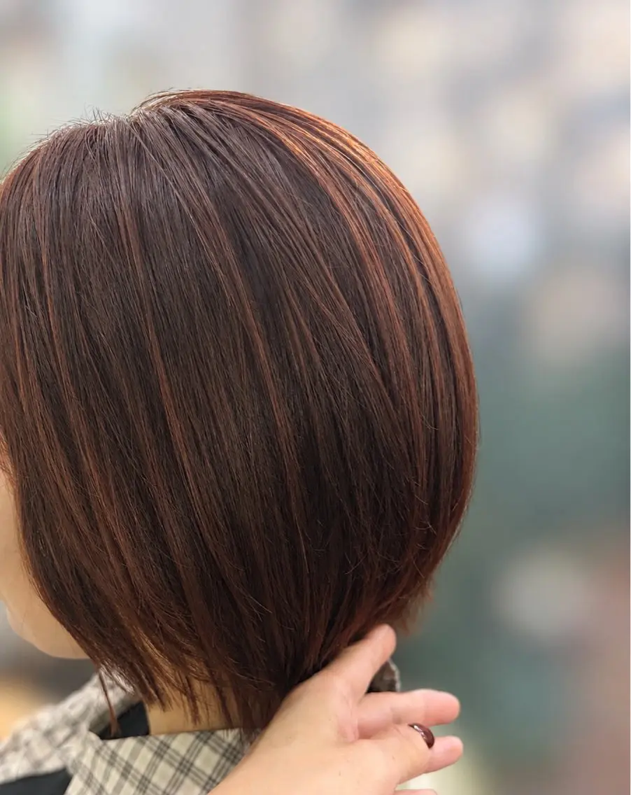 ミディアム 髪質改善カラー🤎 senooのヘアスタイル