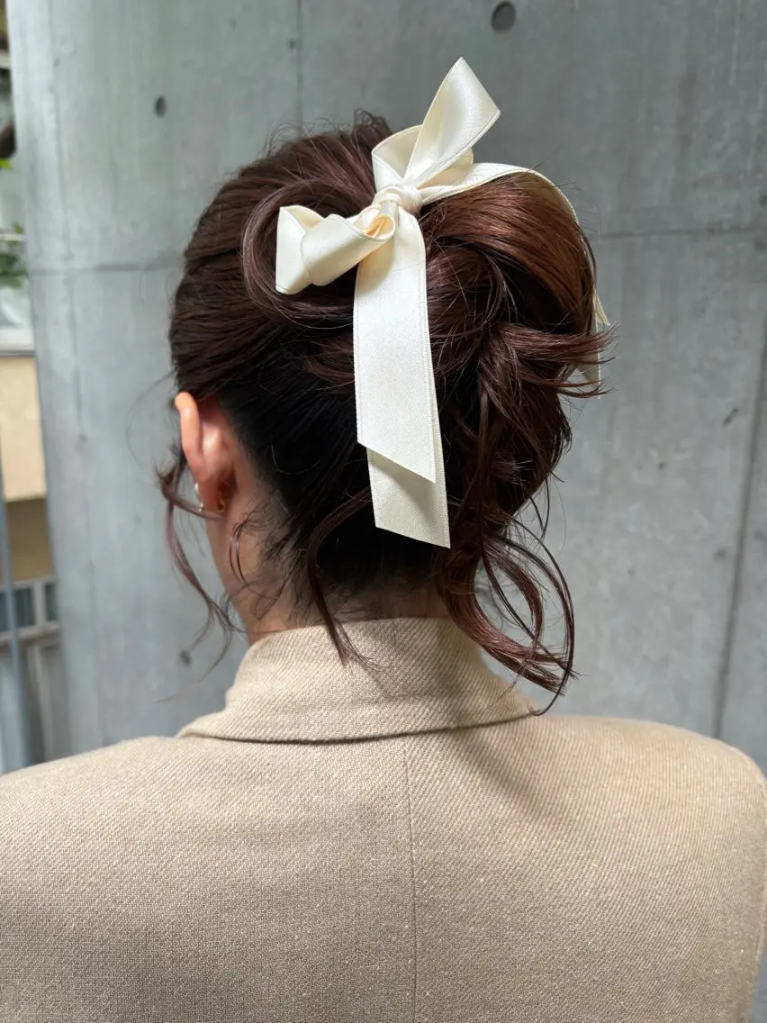 ロング ヘアアレンジ ヘアセット yuuna/ ハッシュカット🎀のヘアスタイル
