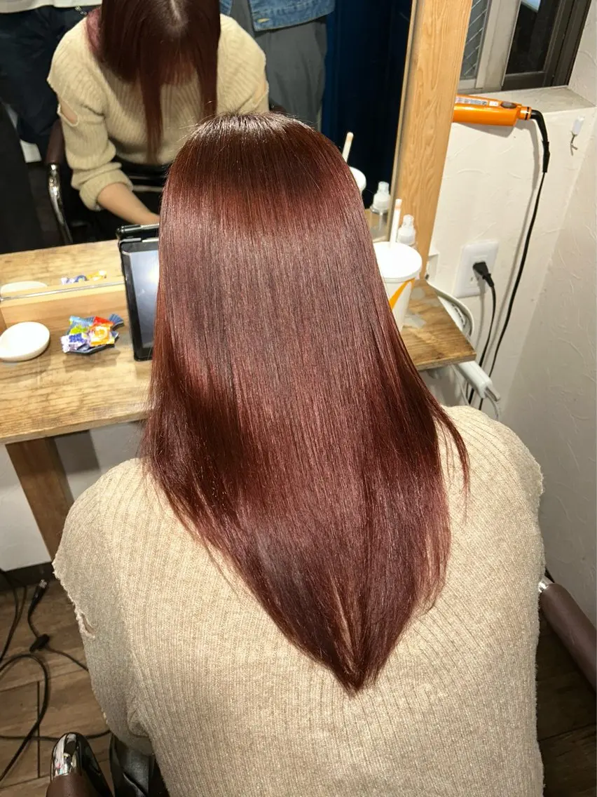 ロング 縮毛矯正 ⚜️メンズカット・パ ーマ/ひかる⚜️のヘアスタイル