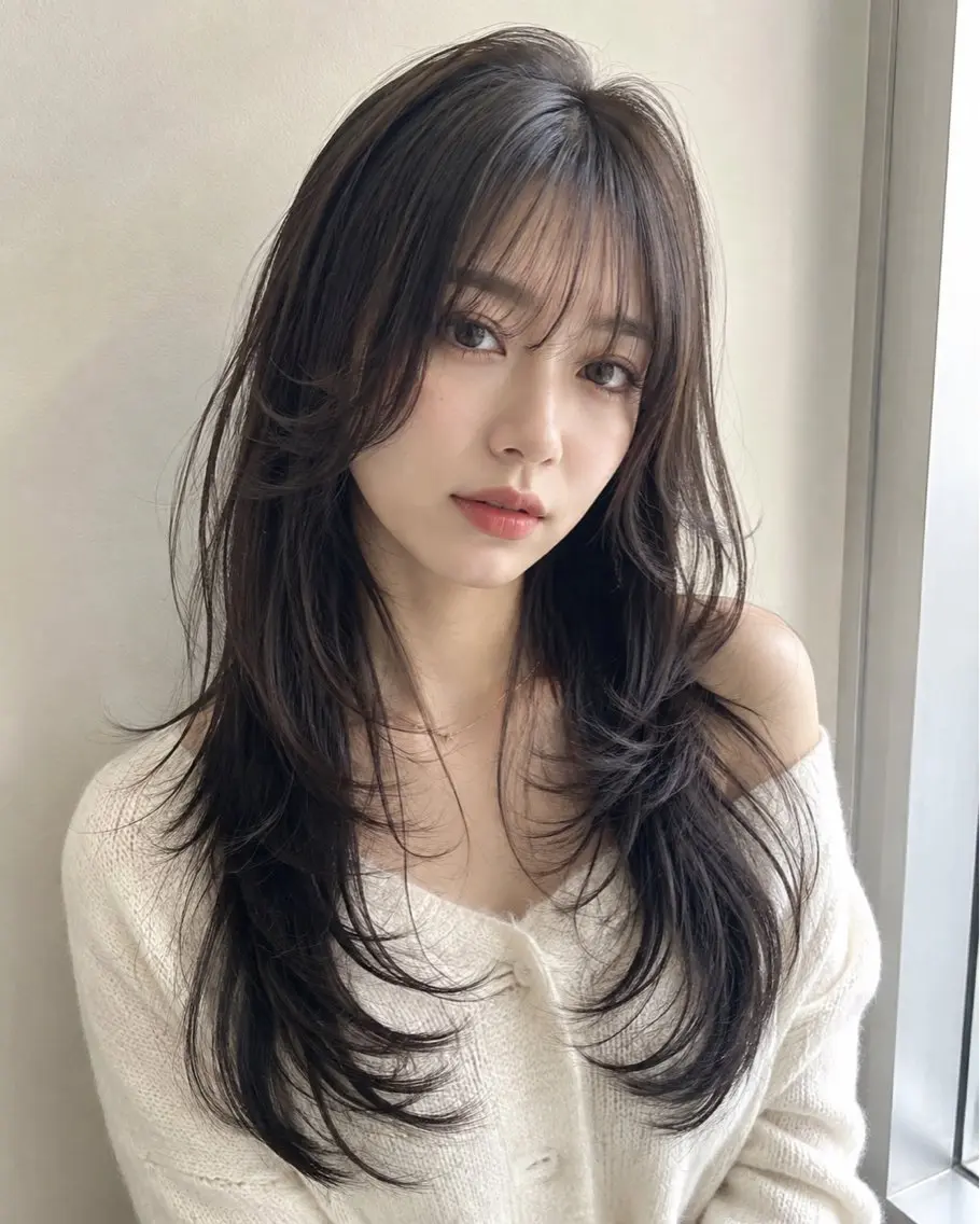 ロング カラー ヘアアレンジ グレージュ ハイレイヤー レイヤーカット カット ヘアカラー 🫧レイヤー/透明感 🫧Ryuseiのヘアスタイル