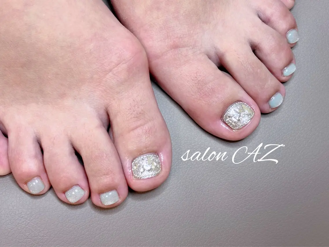ネイル アートネイル フレンチネイル マグネットネイル ニュアンスネイル オフィスネイル フットネイル salon AZのネイルデザイン