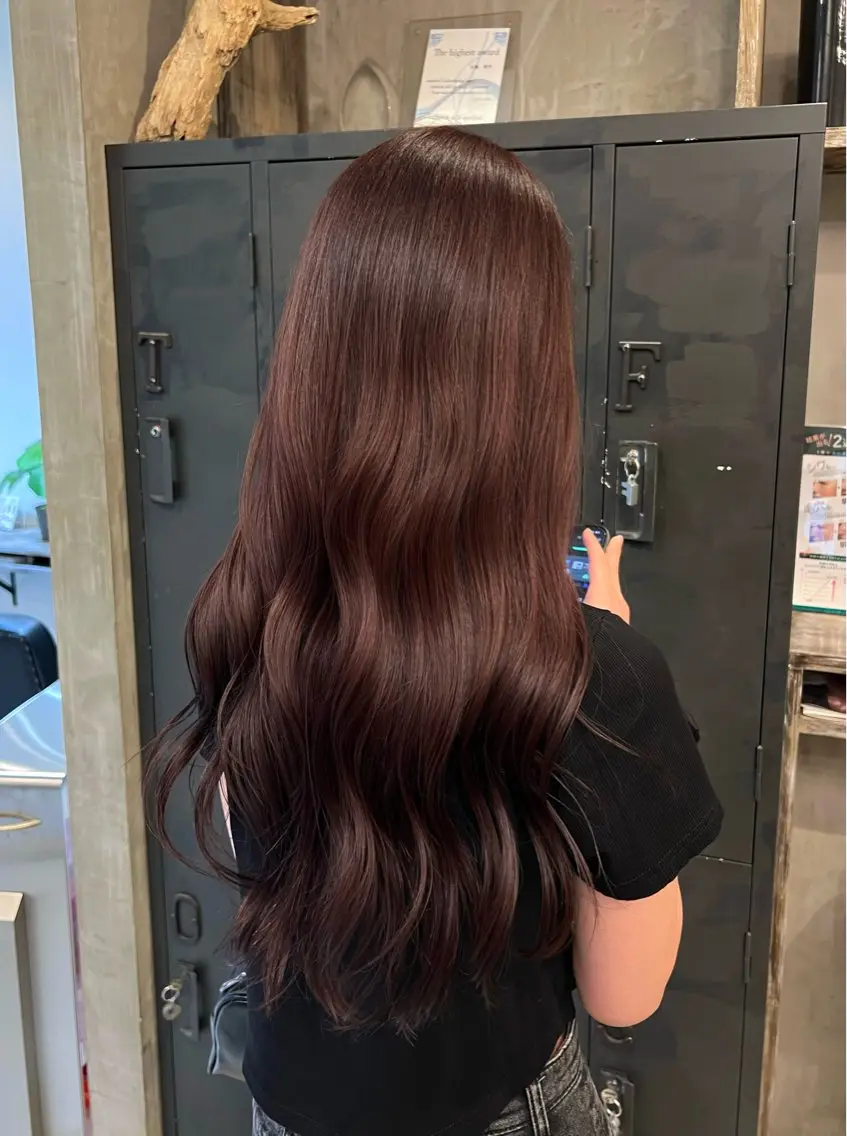 ロング カラー ヘアカラー カラー/ダブルカラー グレイカラー椿こはなのヘアスタイル