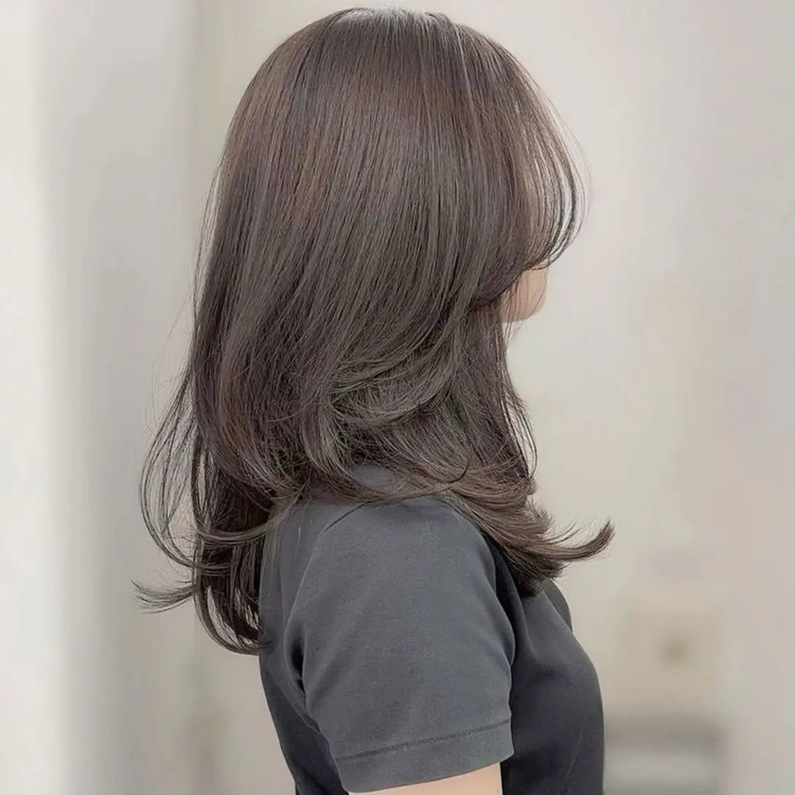 ミディアム カラー カット ヘアカラー トリートメント 🦋韓国風レイヤー/ 艶髪矯正🦋凛太郎のヘアスタイル