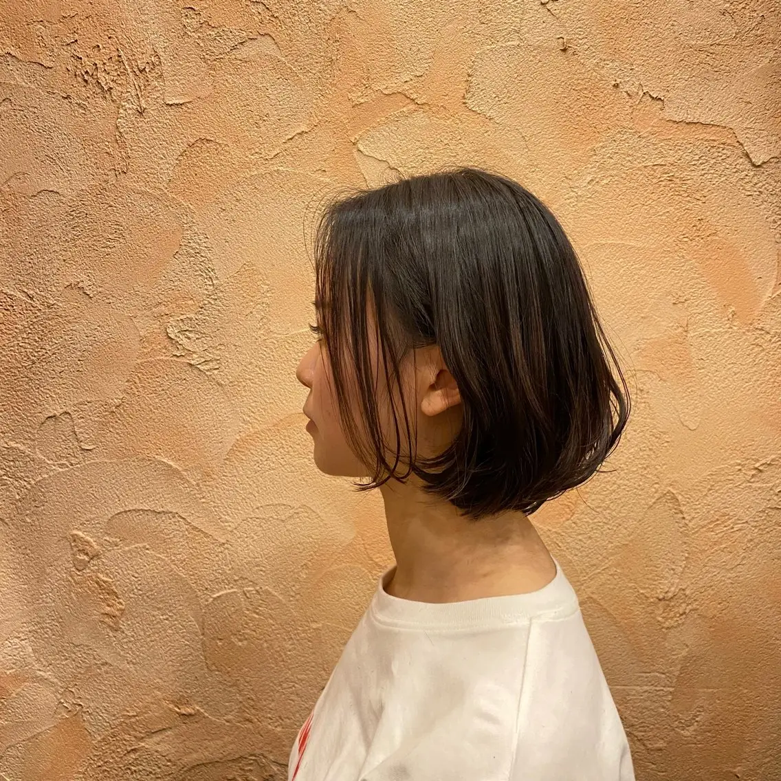 ミディアム ボブ 香取 里実のヘアスタイル