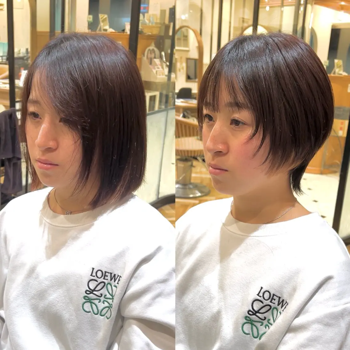 ショート ショートボブ ボブ くびれヘア ショートヘア ウルフカット ハッシュカット/韓国 レイヤー/カハナのヘアスタイル