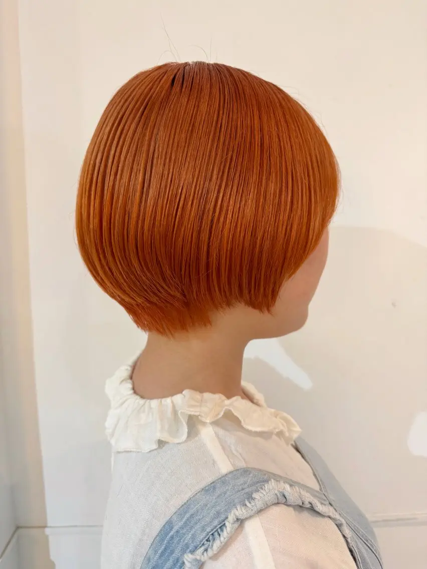 ショート カット ヘアカラー トリートメント ボブウルフ/ボブ Satsuki【名駅のヘアスタイル