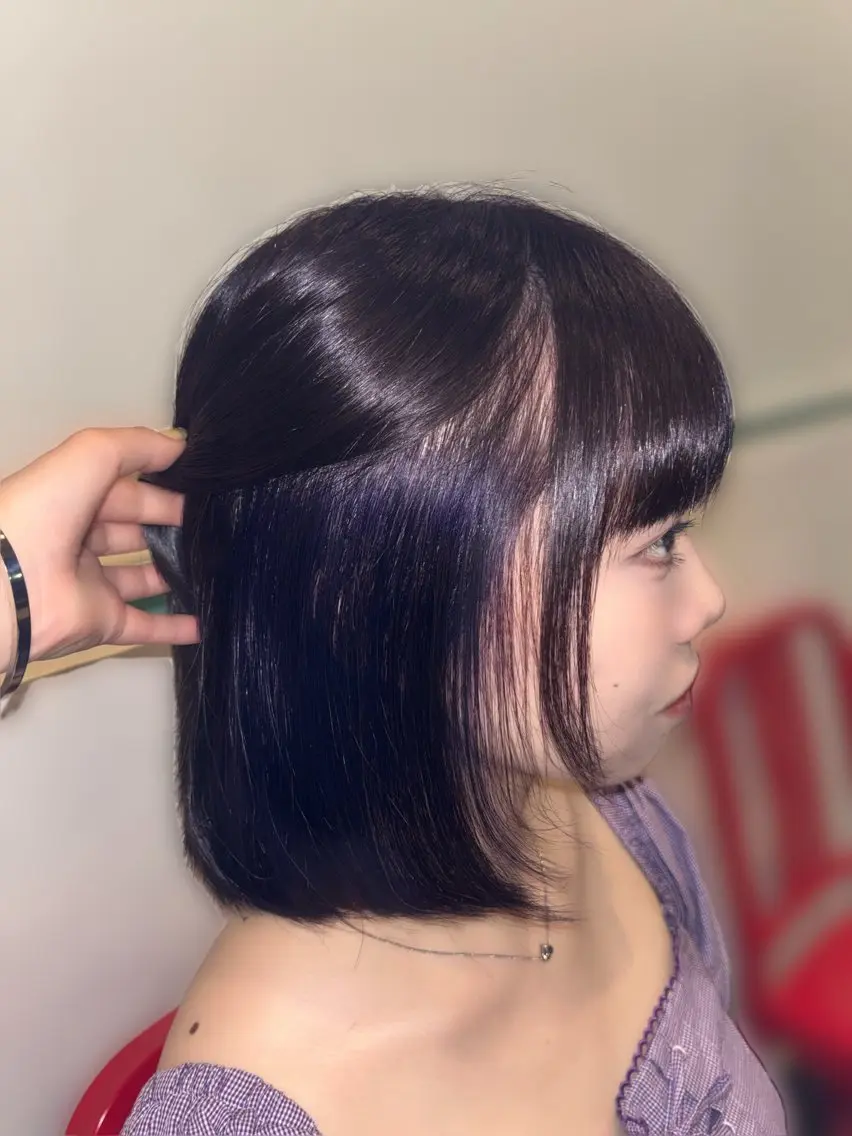 ミディアム カット ヘアカラー トリートメント 佐野 清良‎🍒♡のヘアスタイル