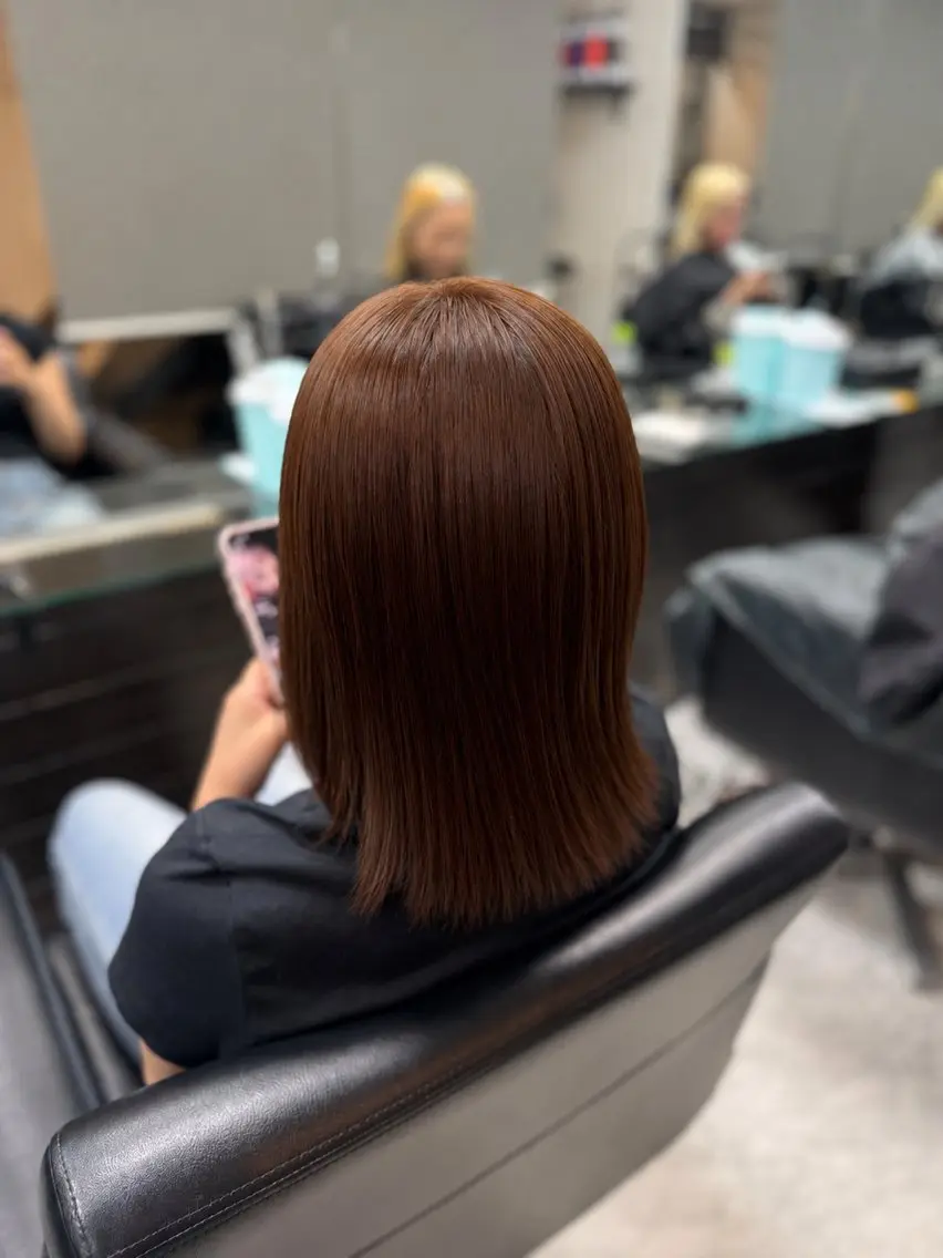 ミディアム カラー PasDePlan あやかのヘアスタイル