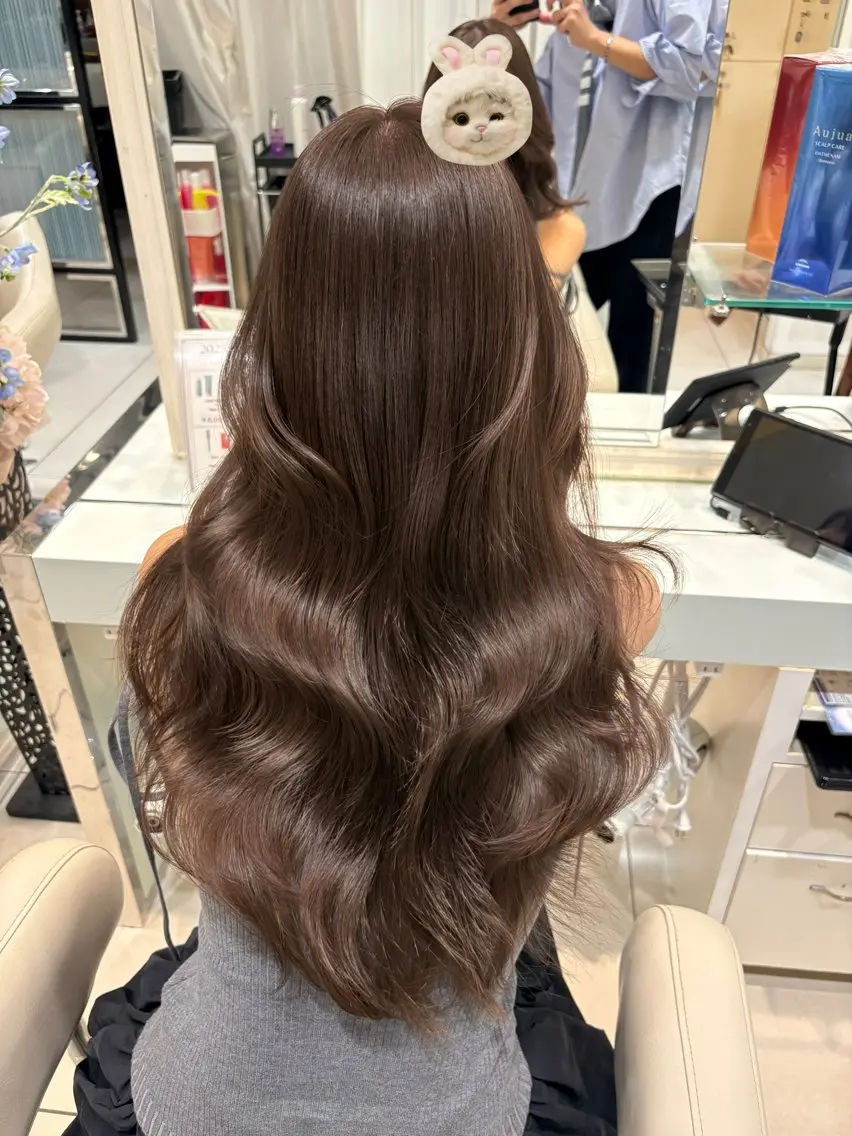 ロング カット ヘアカラー トリートメント ♡大人カワイイ hair♡徳井はやとのヘアスタイル