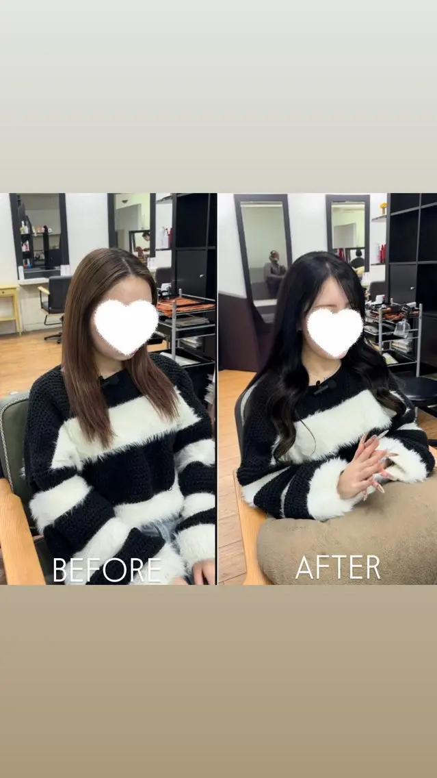 ヘアカラー エクステ 香野 優子のヘアスタイル