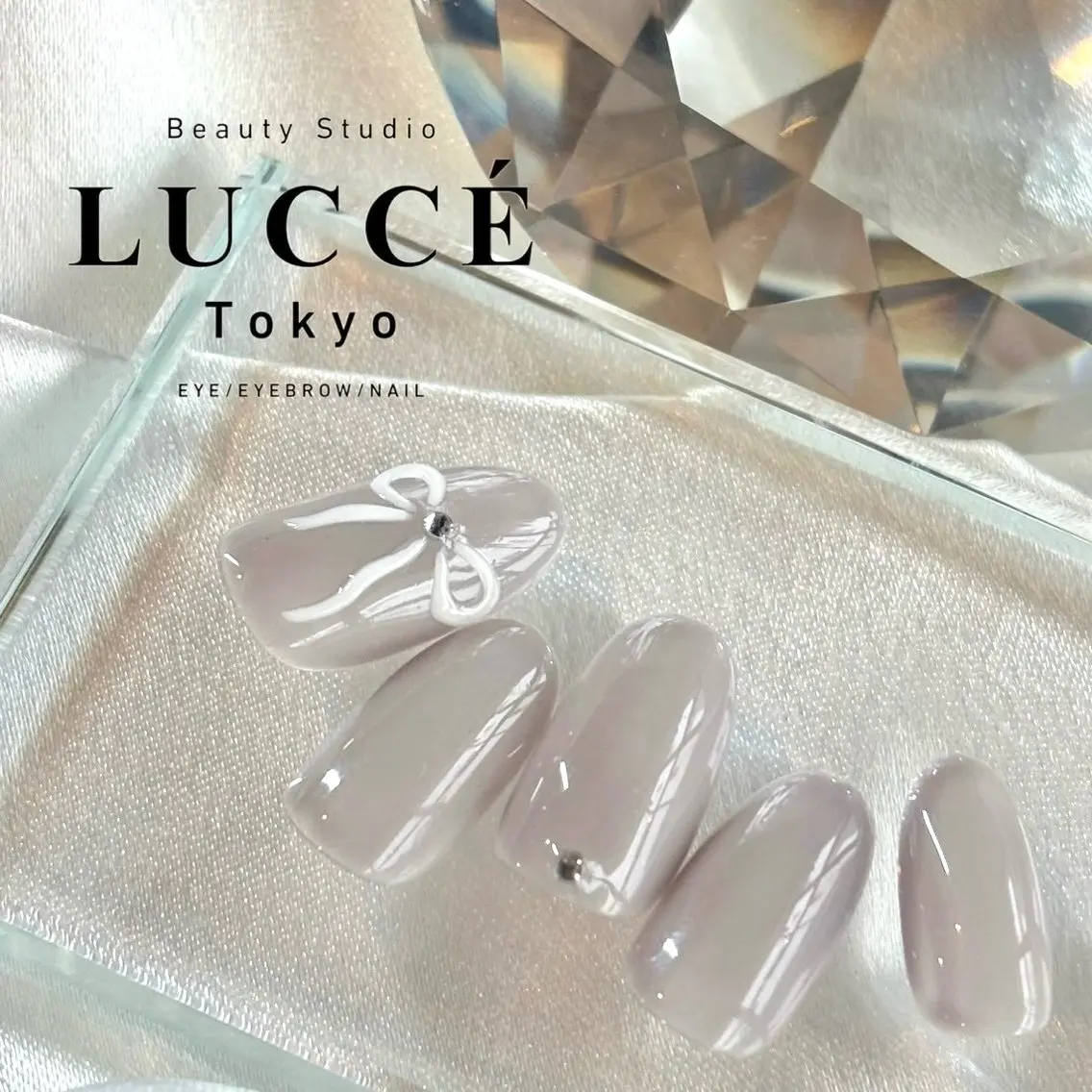 ネイル ぷっくりネイル リボン Sawako 高田馬場/ネイルのネイルデザイン