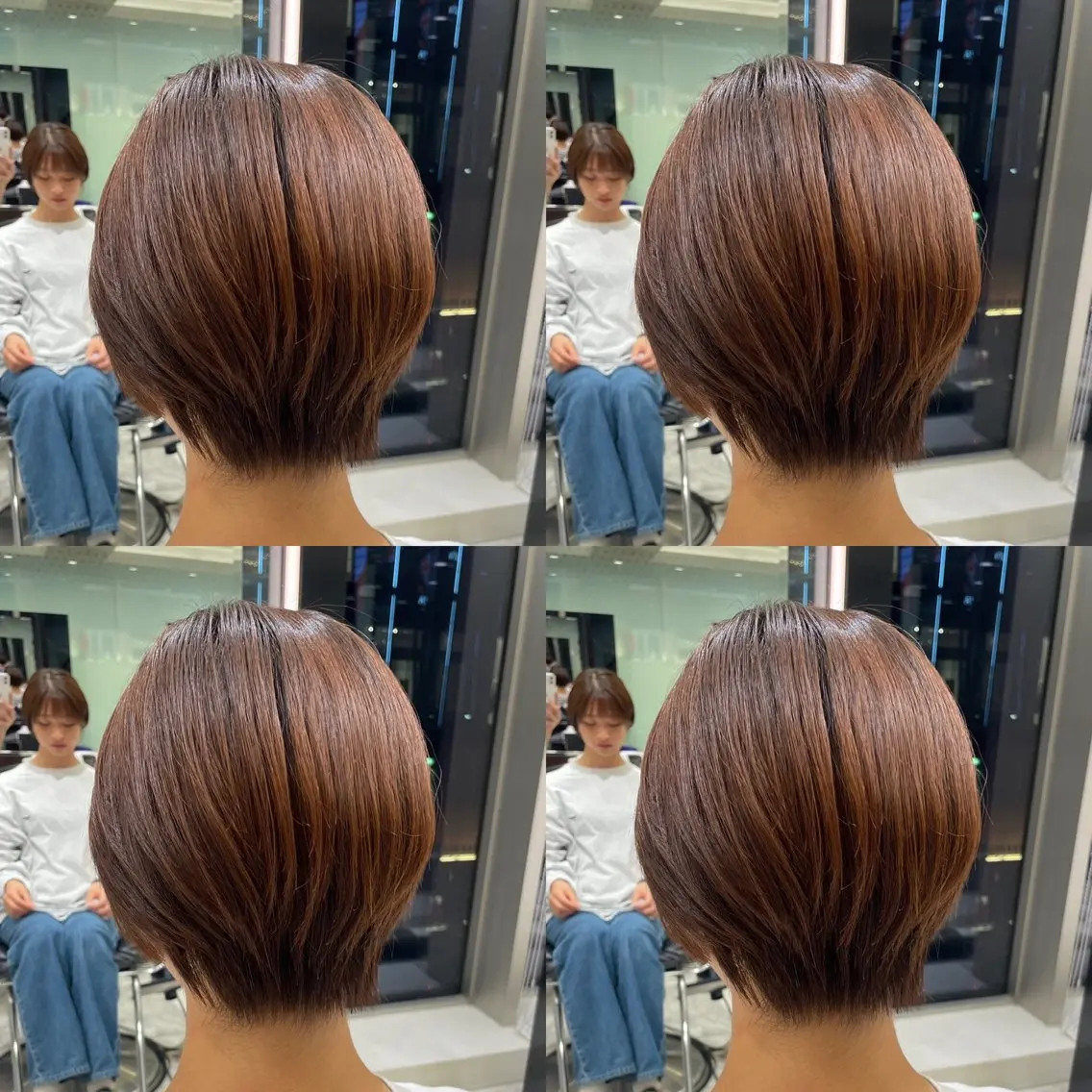 ショート 韓国っぽ水光肌カラー マンツーマン🫧なおのヘアスタイル