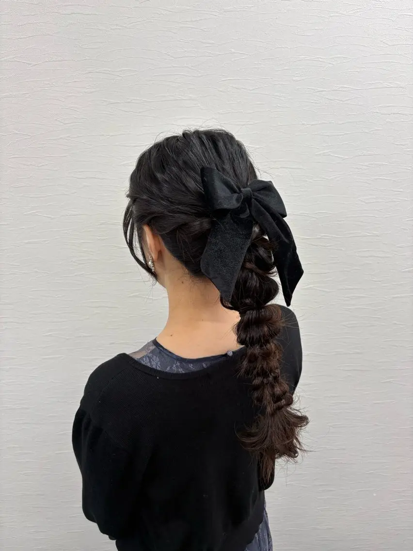 ミディアム ヘアセット YUMEYAKATA 五条店のヘアスタイル
