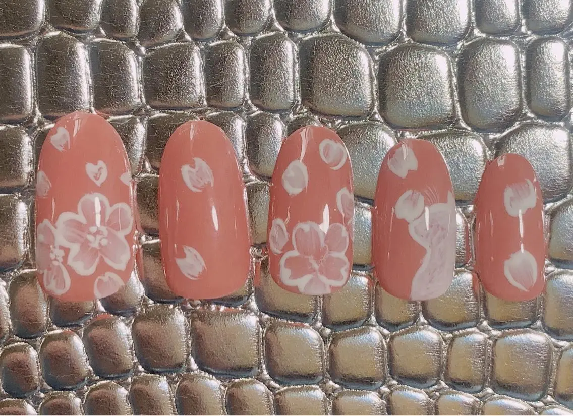 ネイル 桜ネイル 林 ✨syousyouのネイルデザイン