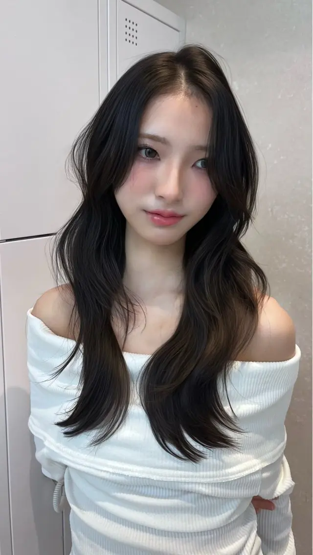 ロング 韓国ヘア/ マナミ🇰🇷🩶のヘアスタイル