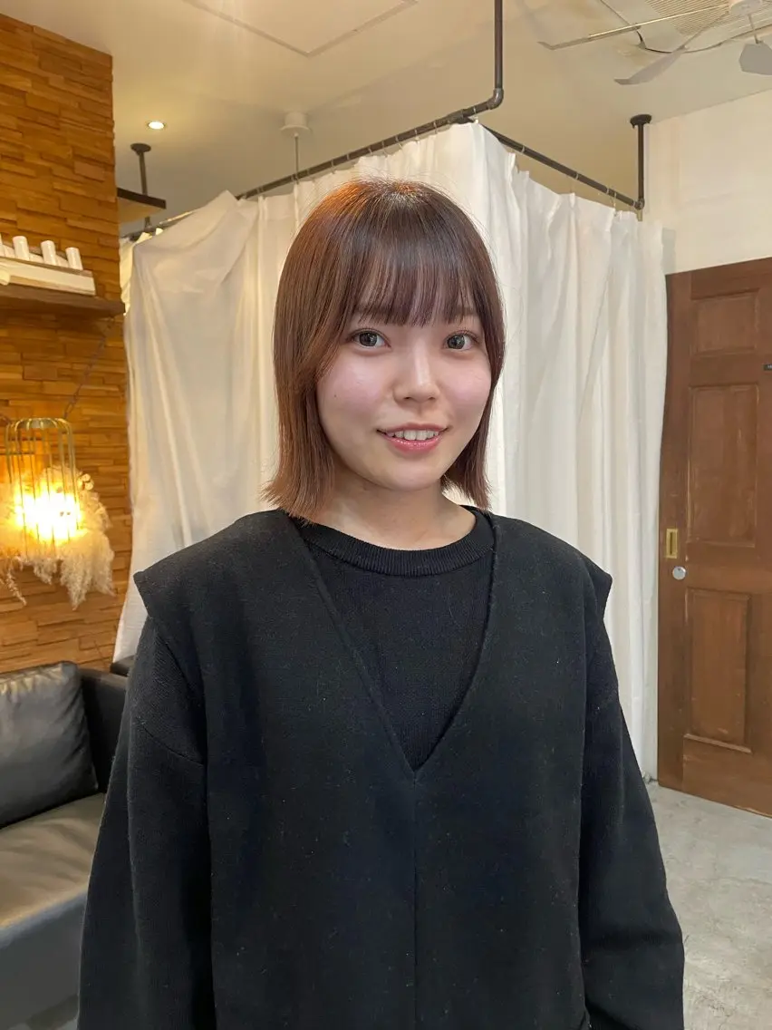 ミディアム 顔周りカット 🎀サヤカ🎀のヘアスタイル