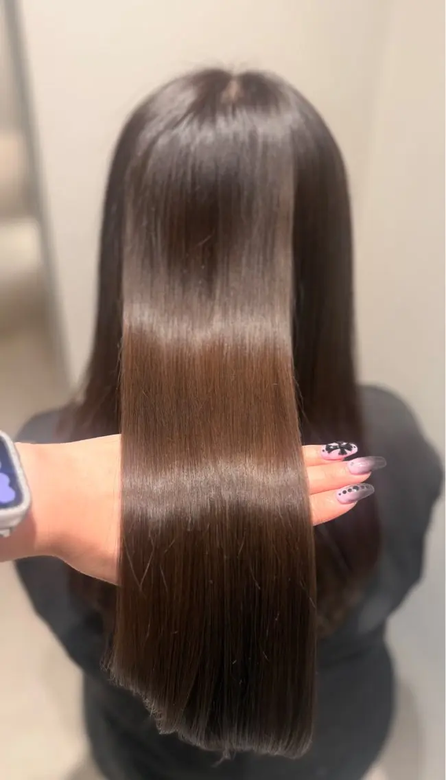 ロング カラー カット ヘアカラー トリートメント 髪質改善カラー ベージュ🤎YUMEのヘアスタイル