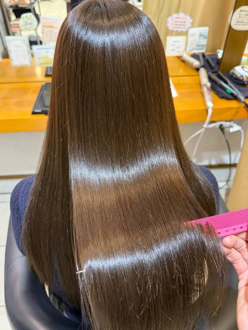 ロング カラー トリートメント ヘアカラー トリートメント 髪質改善/艶髪/大竹 穂香🦉のヘアスタイル