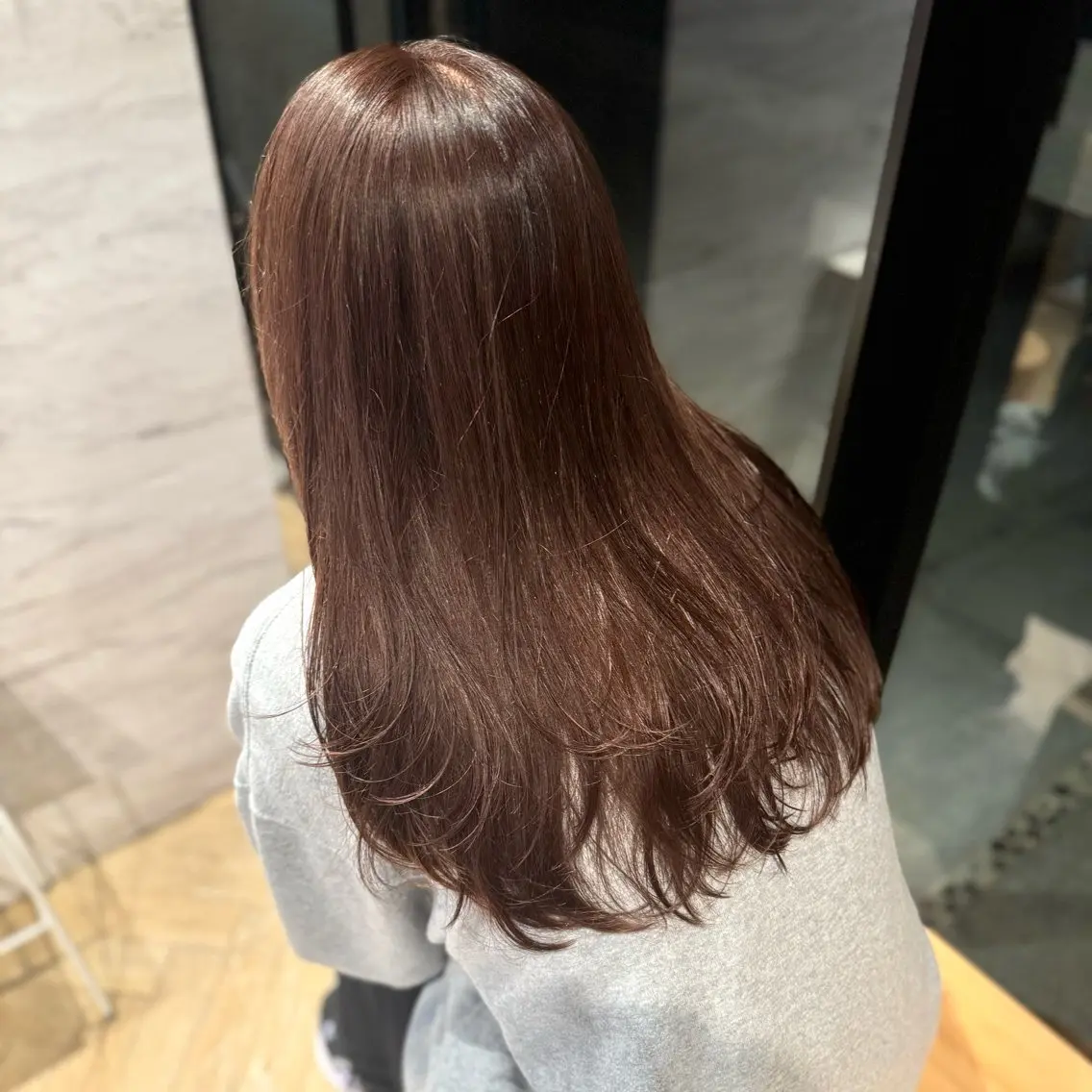 セミロング カラー カット トリートメント 透明感カラー/レイ ヤー/Nana🌈のヘアスタイル